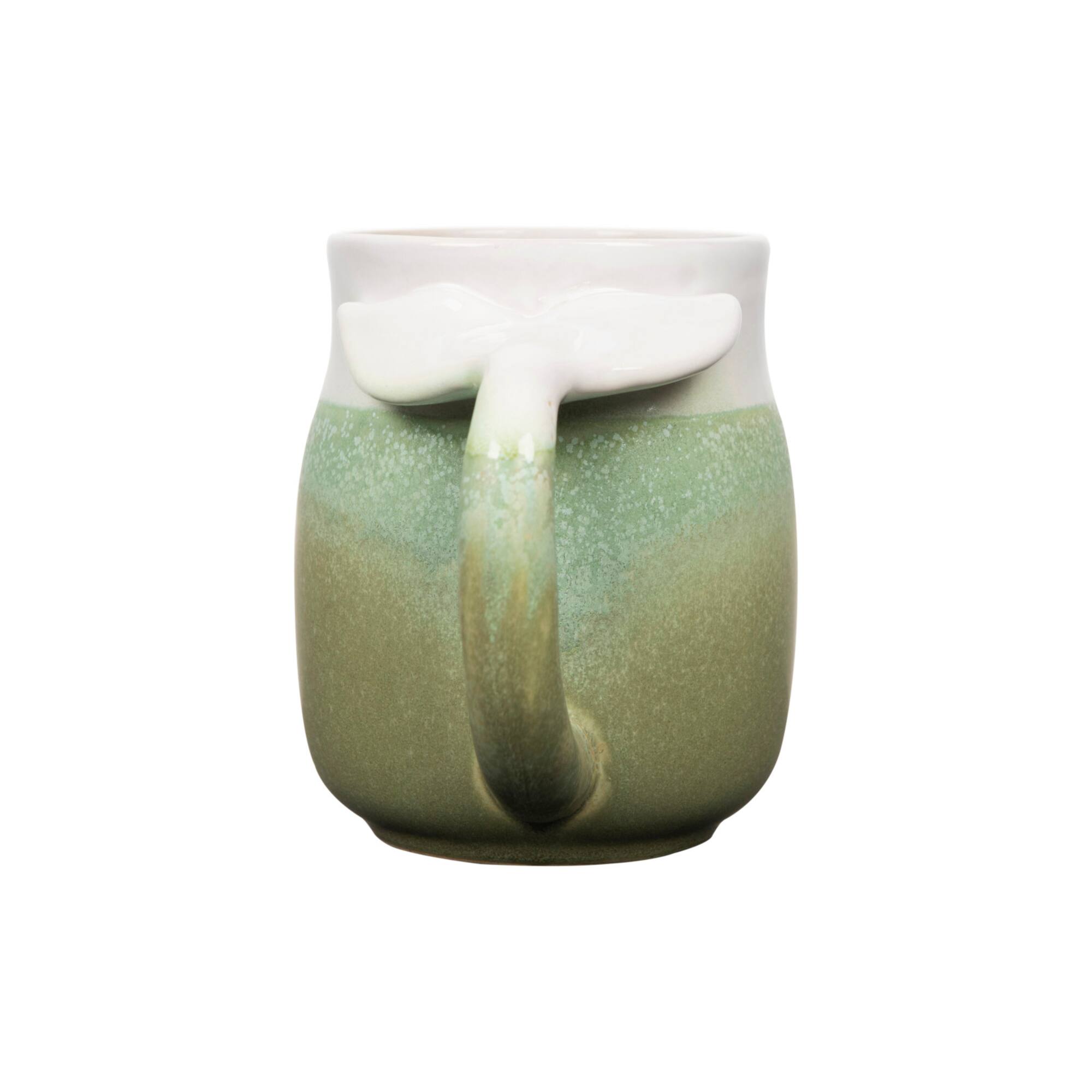 Hello Honey® Ceramic Mugs with Whale Tail Shaped Handle, 3ct.